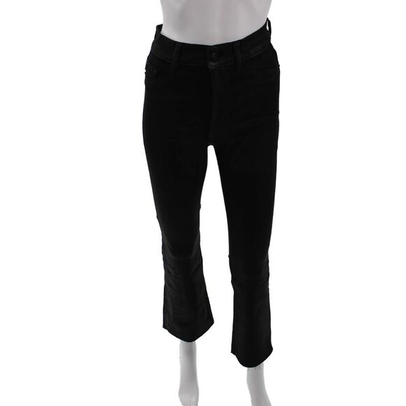 DL1961 Denim - DL1961 Womens Cotton Bridget Boot Slim Fit Zip Fly Denim Jeans Black Size 26